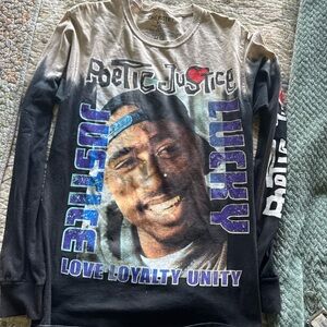 Rare Find! Chemistry Brand Tupac Shakur Poetic Justice Long Sleeve Shirt (S)